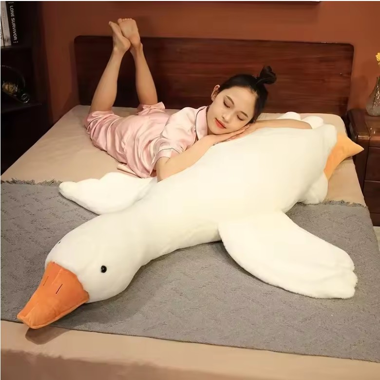 Cute Giant Goose Body Pillow – Soft Side Sleeping Plush, Gift for Girlfriend or Friends (50–160cm) - Image 7