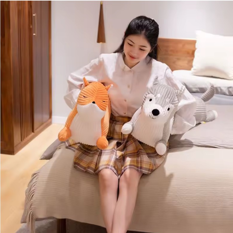 110cm Cute Animal Body Pillow – Soft Plush for Bed & Sofa - Image 3
