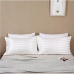 Imitation Silk Satin Striped Pillowcases – Soft, Elegant & Breathable - Image 2